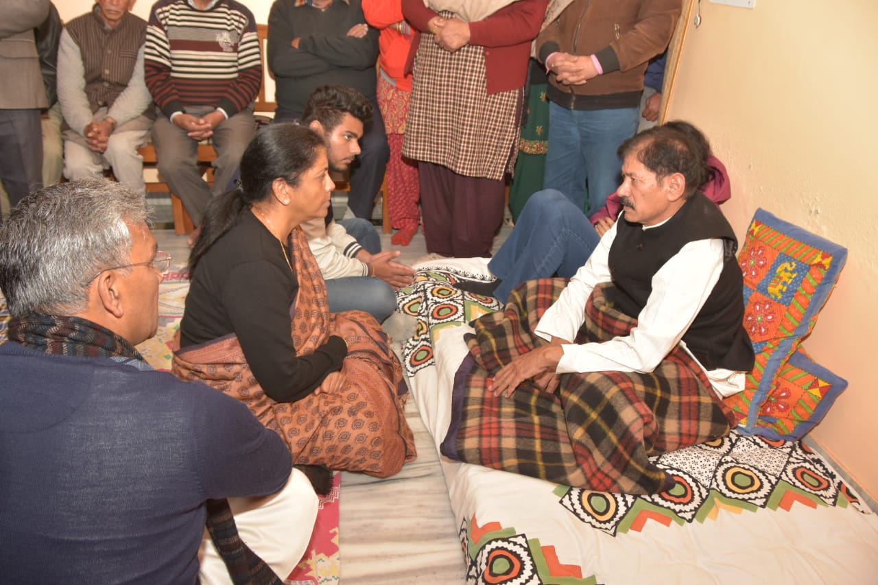 Nirmala sitharaman and trivendra singh rawat at sidharth nego house
